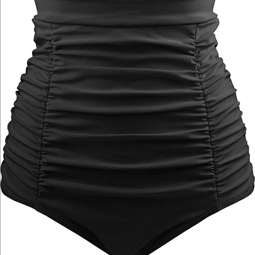 High waisted bathing suit bottoms